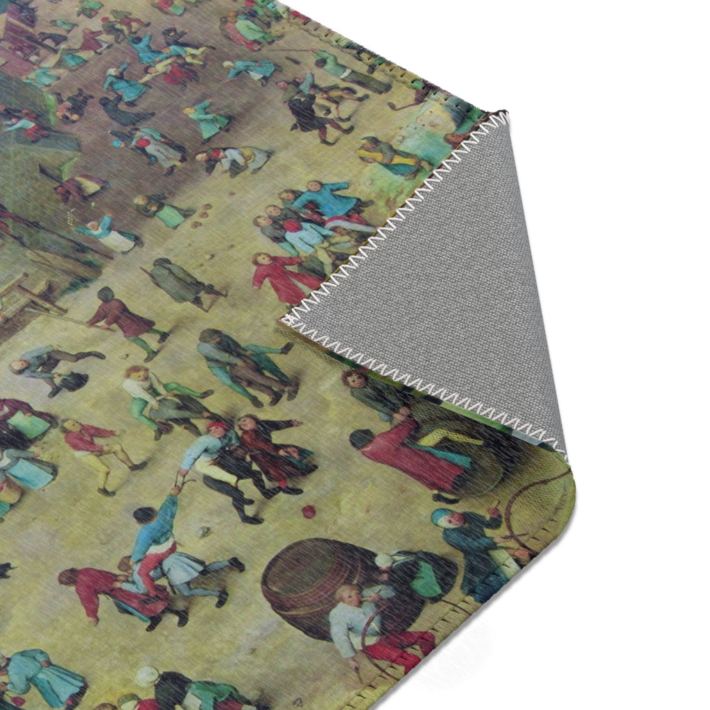 -2022-02-07 Children's Games, Pieter Bruegel the Elder, West Street, Cromer, Norfolk | Area Rug