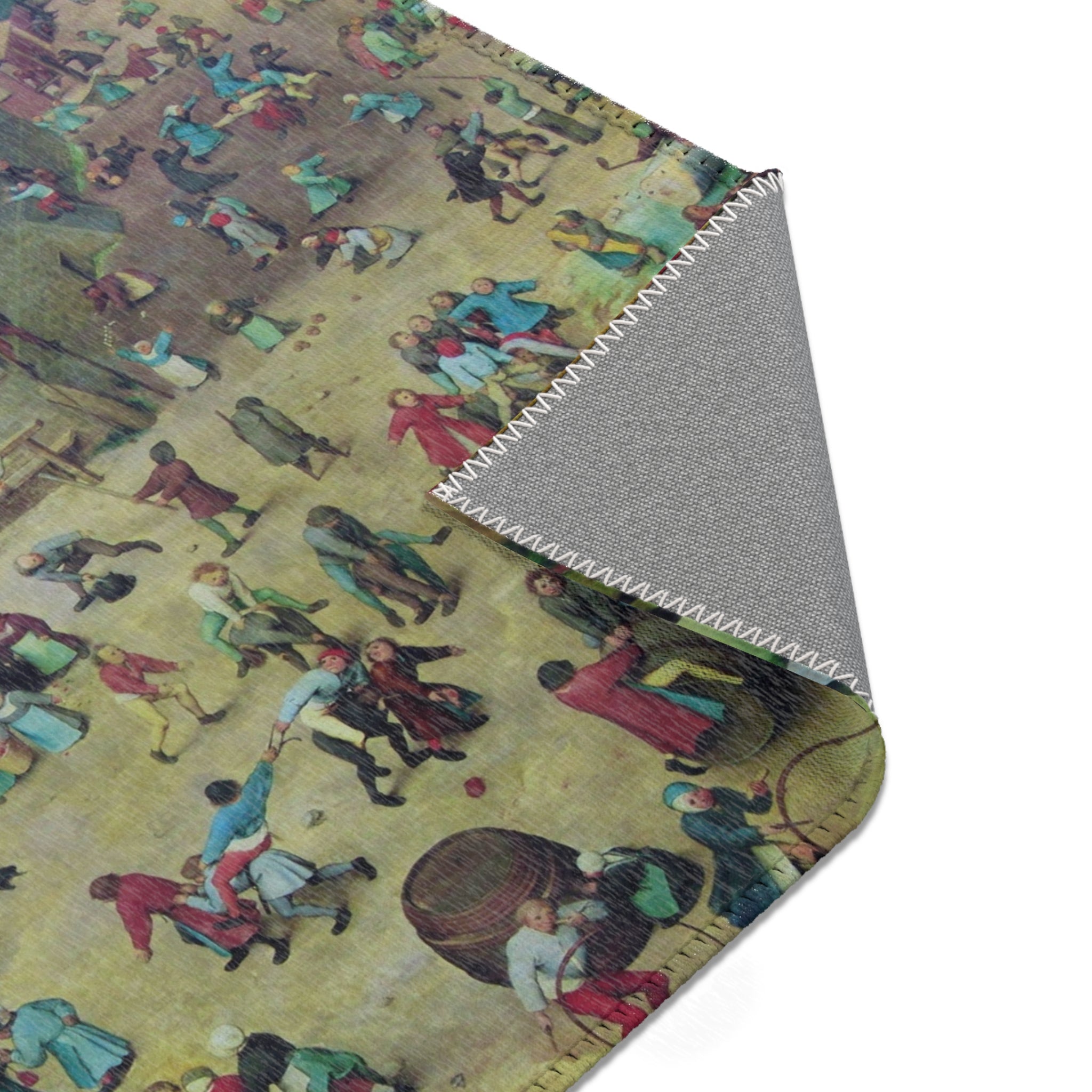 -2022-02-07 Children's Games, Pieter Bruegel the Elder, West Street, Cromer, Norfolk | Area Rug