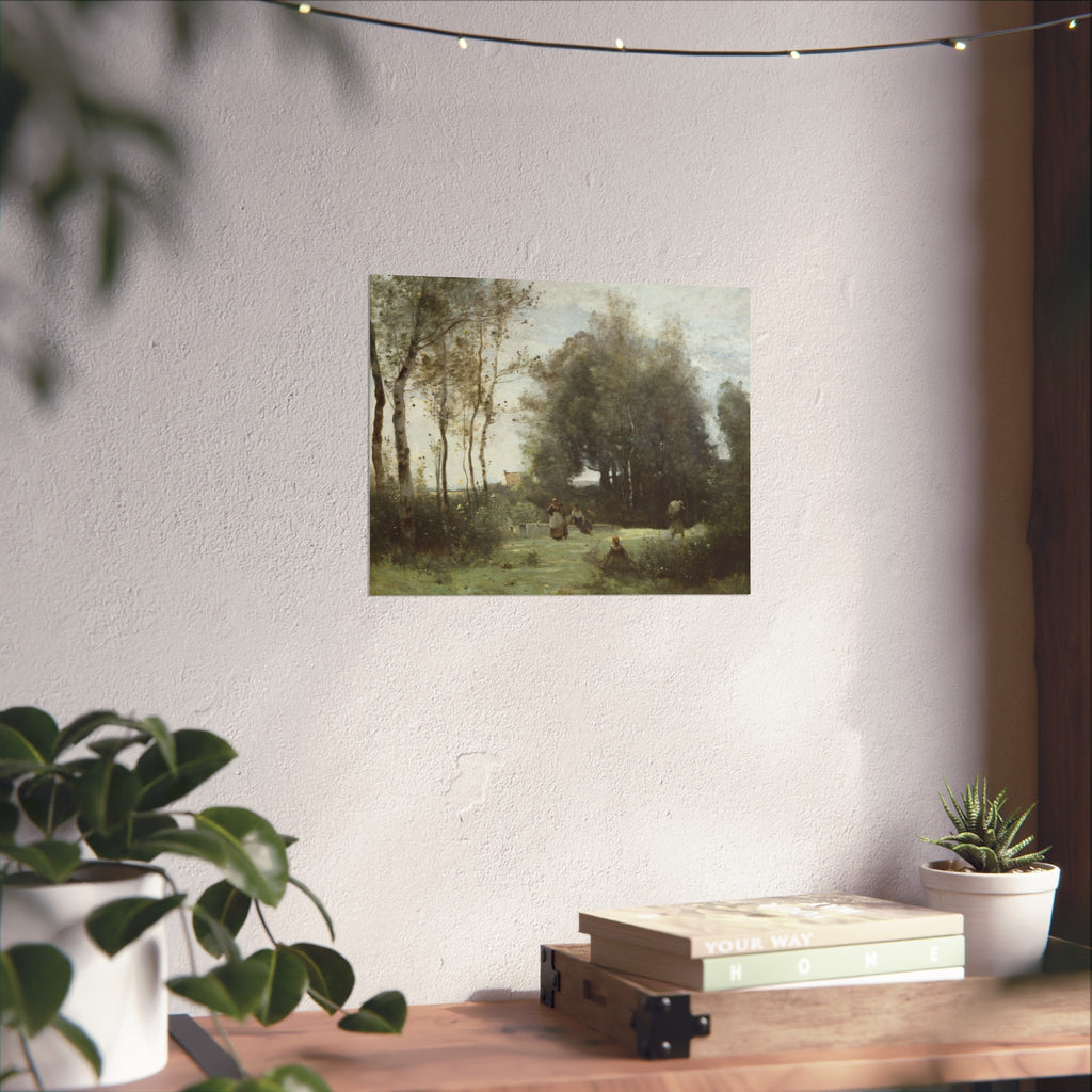 Jean Baptiste Camille Corot - Arleux-Palluel, The Bridge of Trysts | Fine Art Poster
