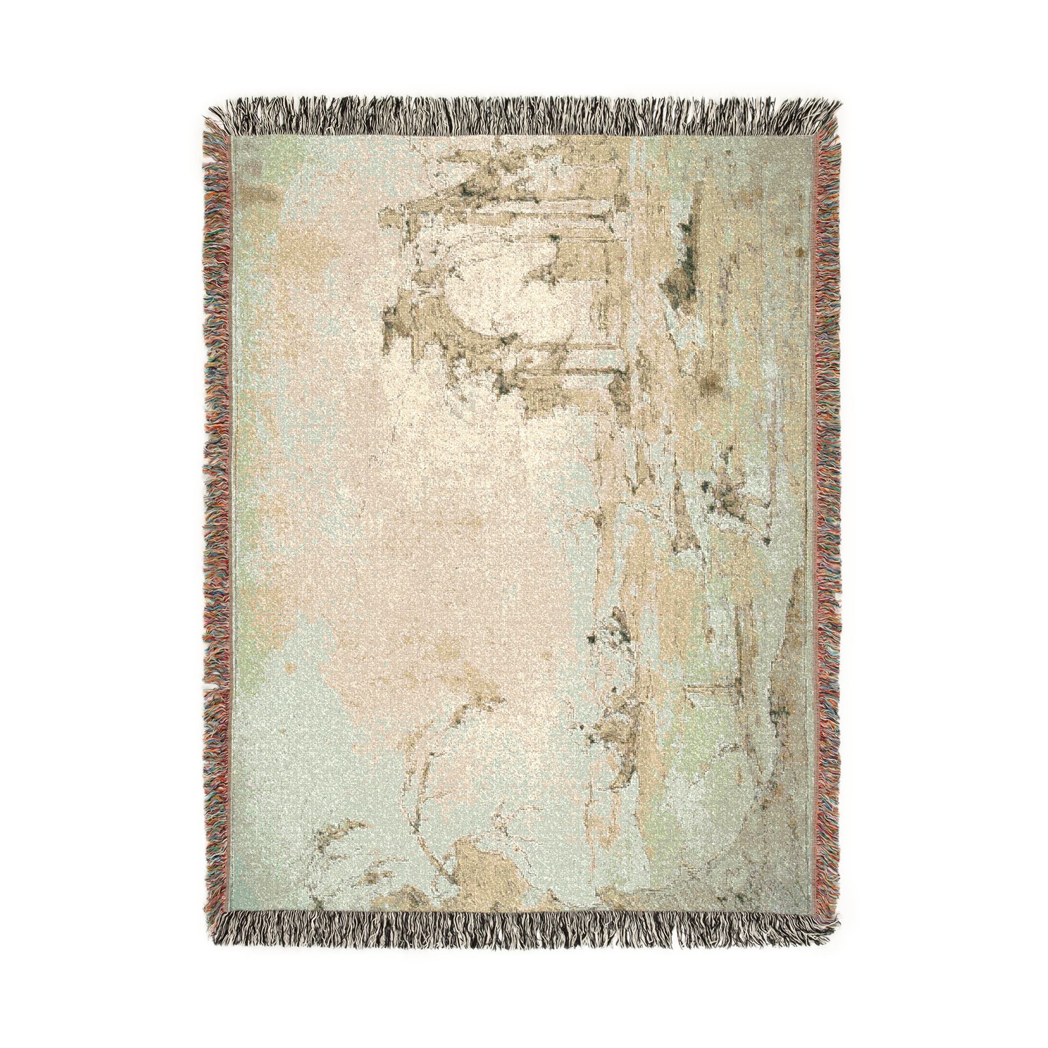 Francesco Guardi - Capriccio with a Squall on the Lagoon | Woven Tapestry Blanket