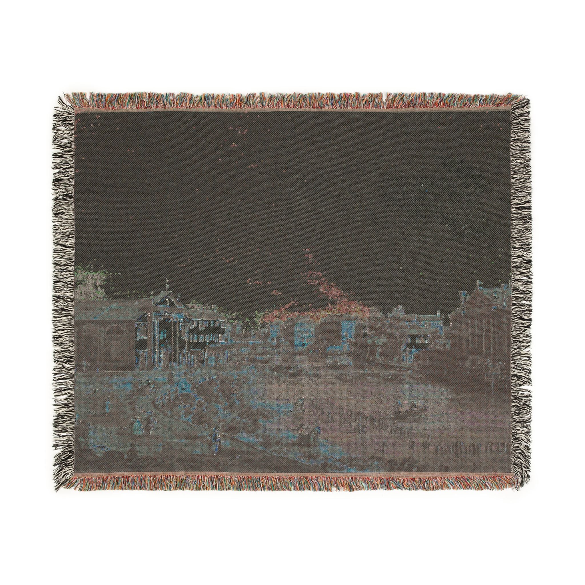 Bemberg Fondation Toulouse - Vue de Dolo - Canaletto ca 1740 - Inv 1011 | Woven Tapestry Blanket