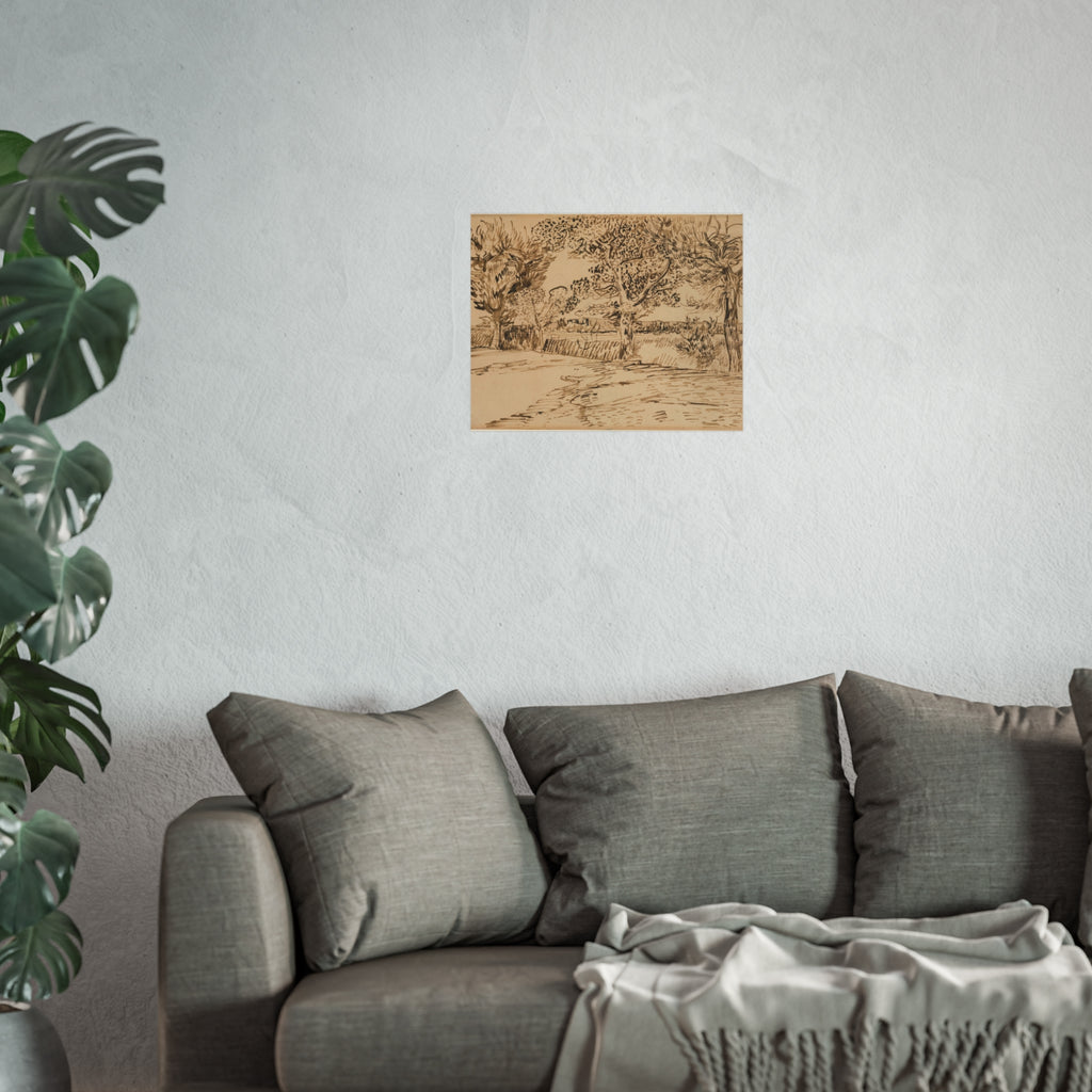 Vincent van Gogh - Landscape at Arles | Fine Art Poster