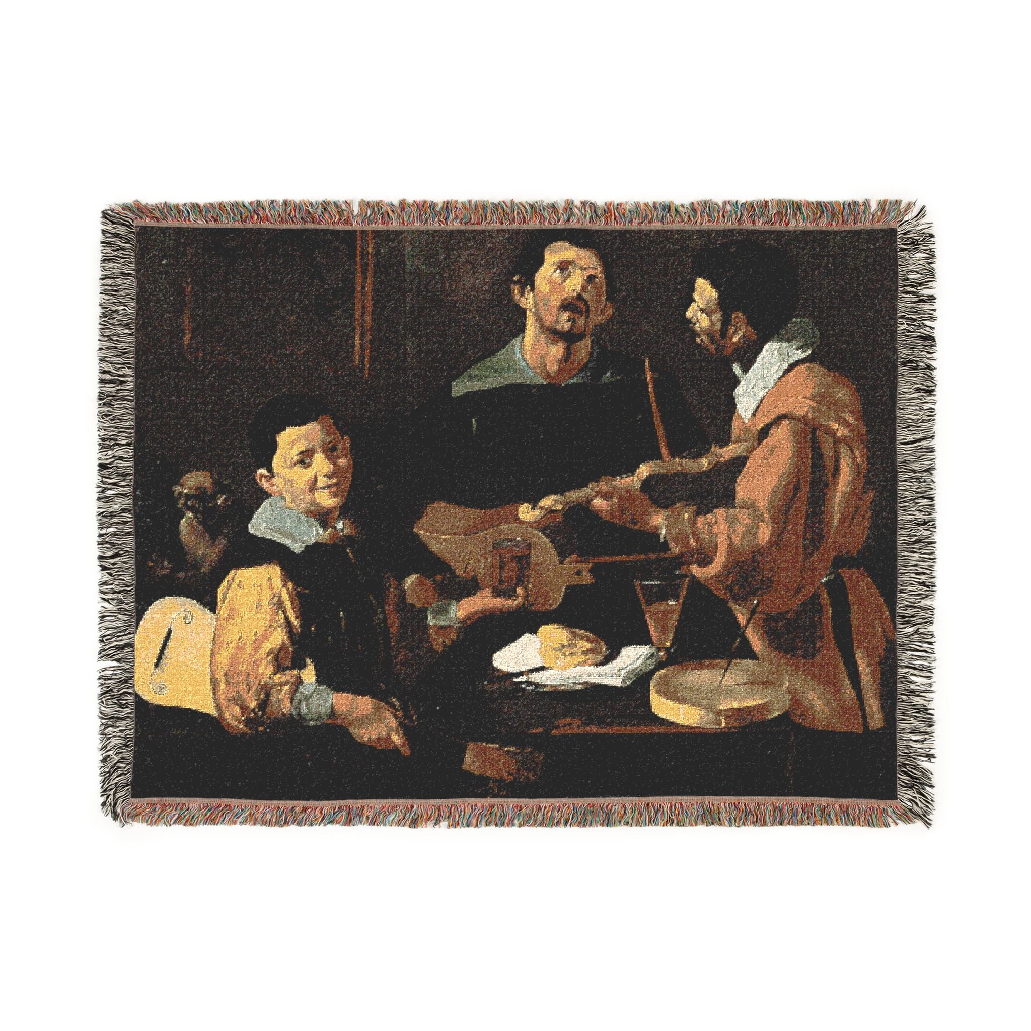 Diego Velázquez - The Three Musicians - Google Art Project | Woven Tapestry Blanket
