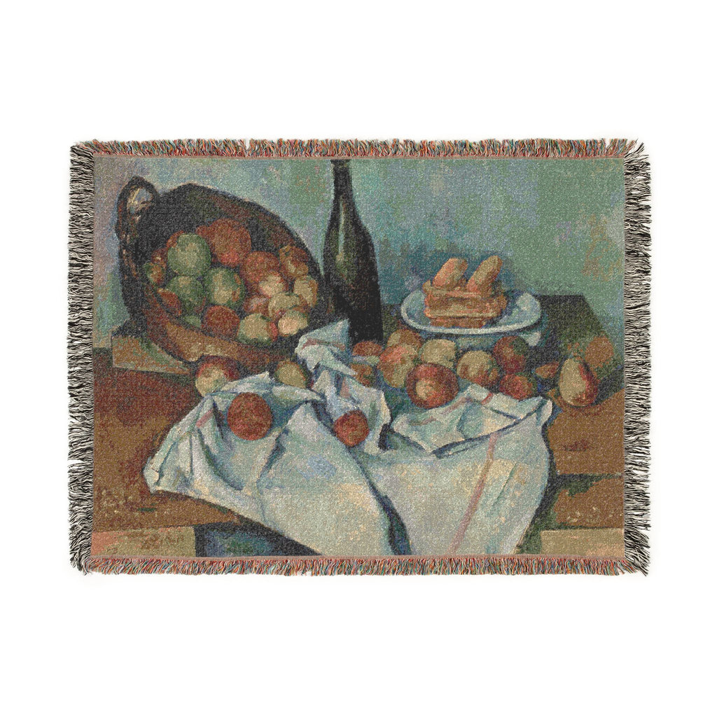Paul Cezanne - The Basket of Apples | Woven Tapestry Blanket