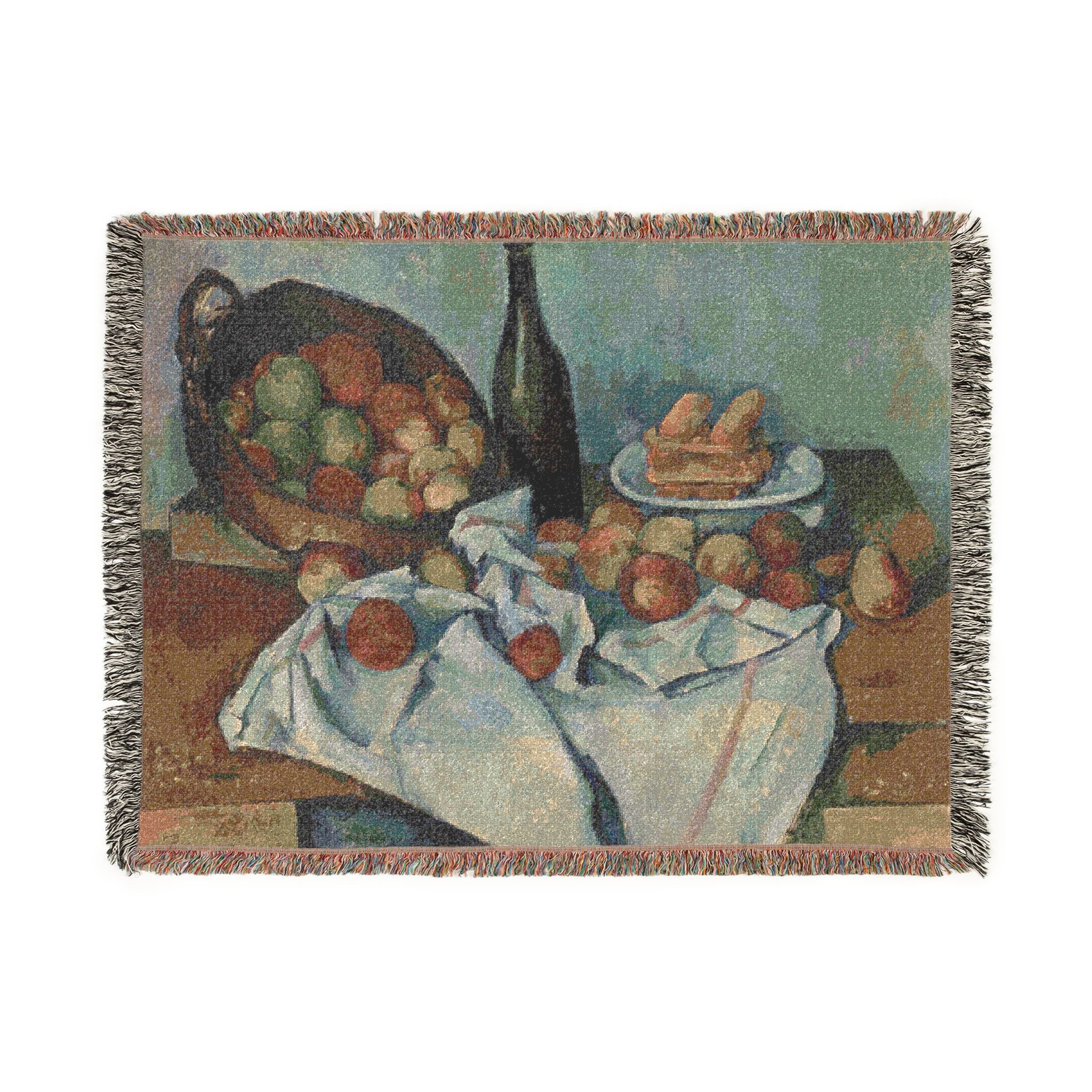 Paul Cezanne - The Basket of Apples | Woven Tapestry Blanket