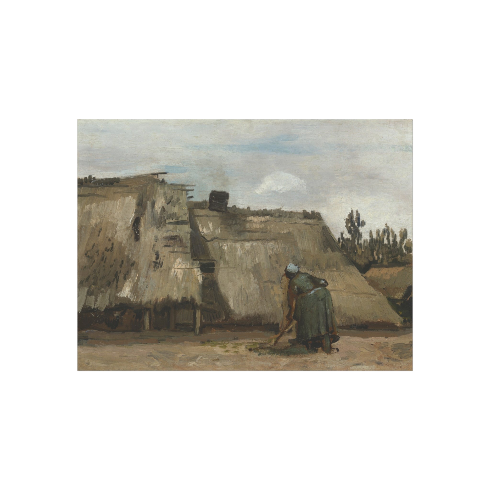 Vincent van Gogh - A Peasant Woman Digging | Fine Art Poster