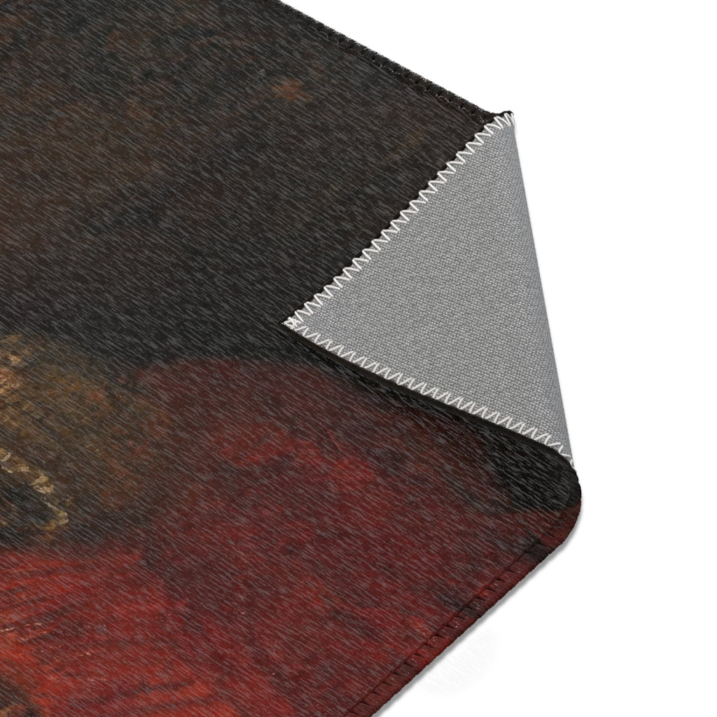 Rembrandt Harmensz. van Rijn - Portret van een paar als oudtestamentische figuren, genaamd 'Het Joodse bruidje' - Google | Area Rug