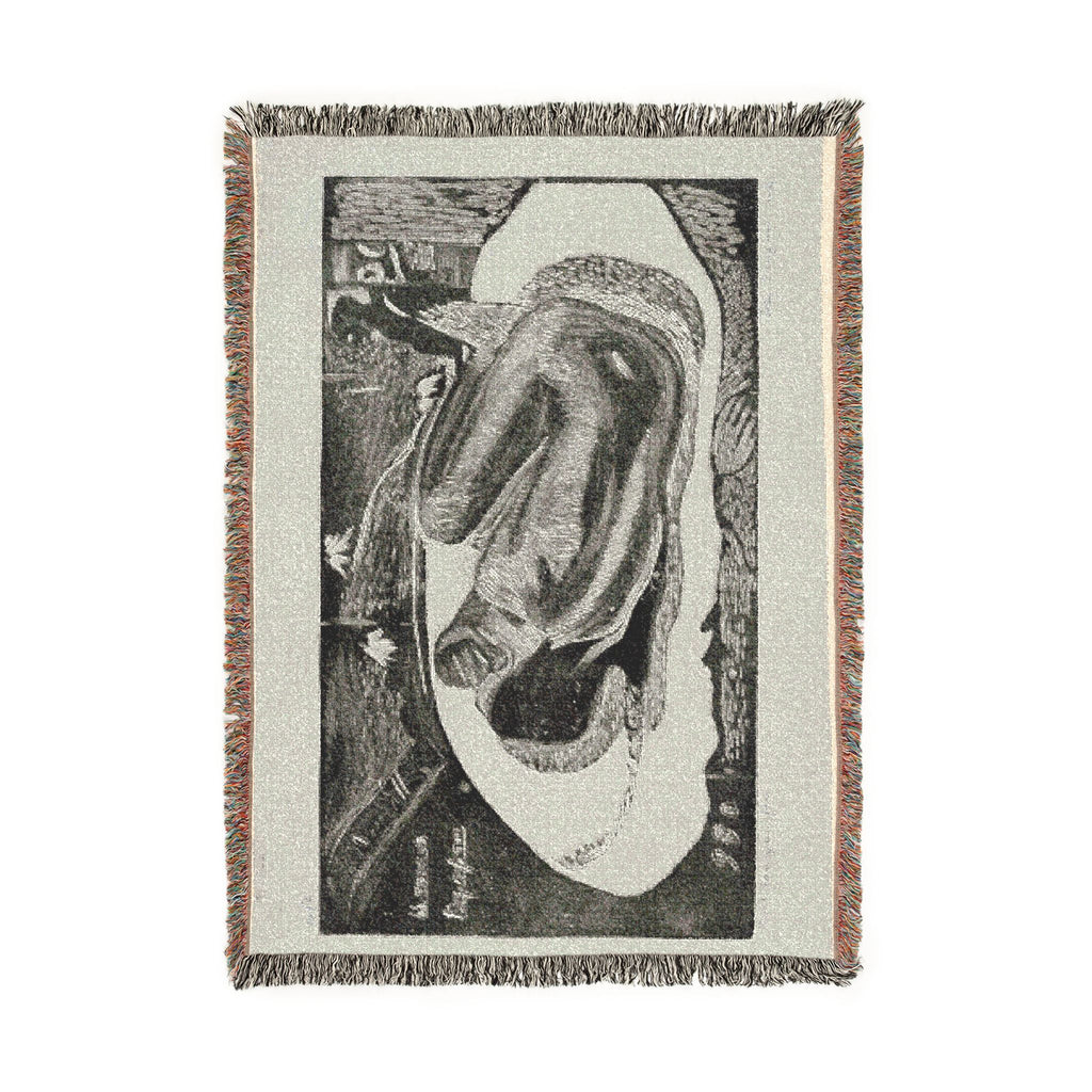 Paul Gauguin - Manao tupapau (She Thinks of the Ghost or The Ghost Thinks of Her), from the Noa Noa Suite | Woven Tapestry Blanket