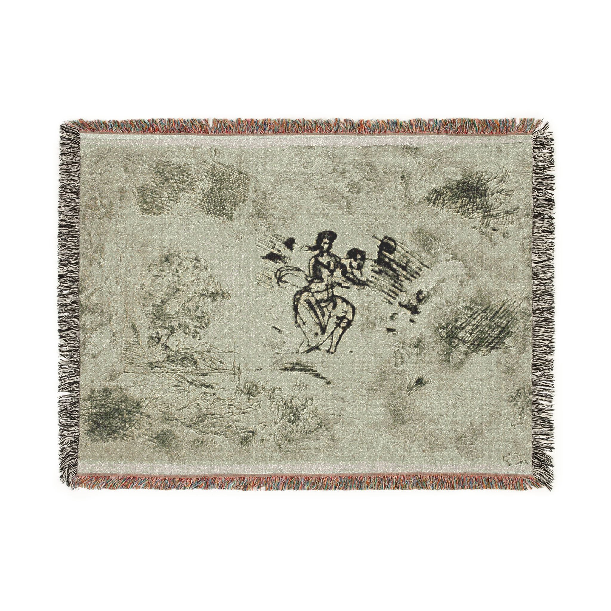 Claude Lorrain - Seated Woman and Other Sketches | Woven Tapestry Blanket