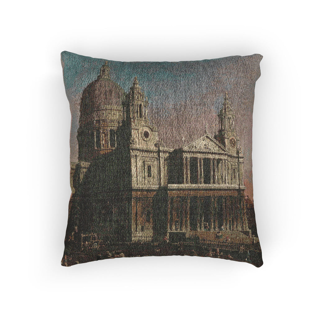 Canaletto - St. Paul's Cathedral - Google Art Project | Woven Pillow