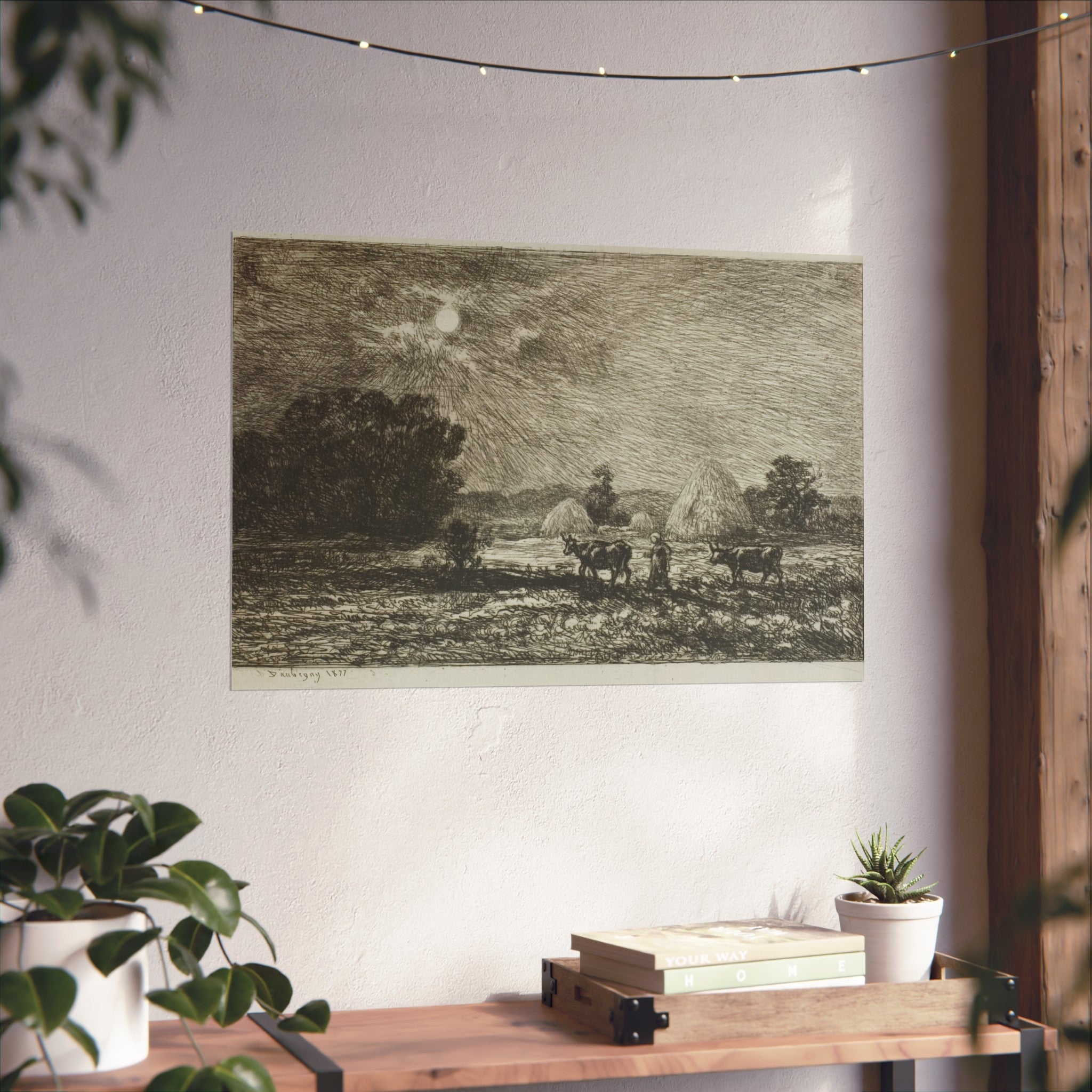 Charles François Daubigny - Moonlight at Valmondois | Fine Art Poster