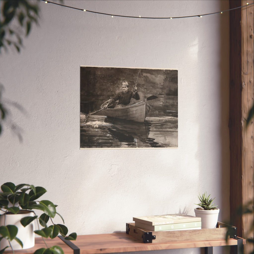 Winslow Homer - Netting the Fish | Fine Art Poster