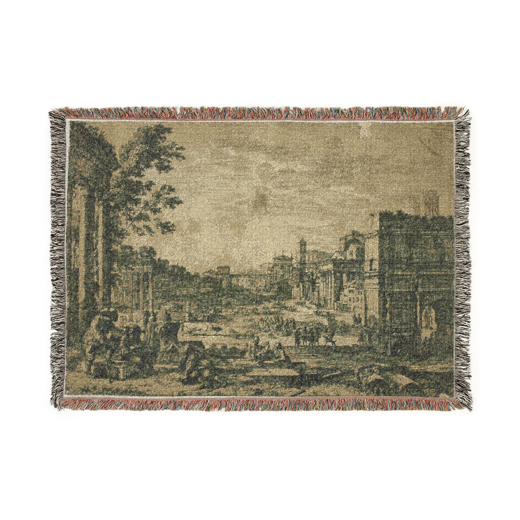 Claude Lorrain - The Roman Forum | Woven Tapestry Blanket