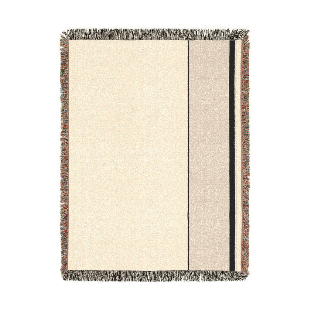 Quiet Throw — Warm White · Oat · Ink