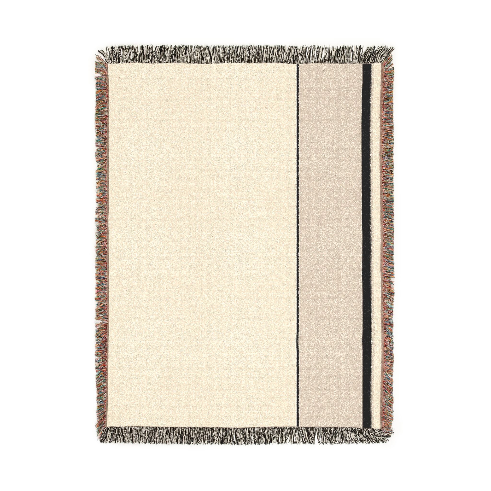 Quiet Throw — Warm White · Oat · Ink