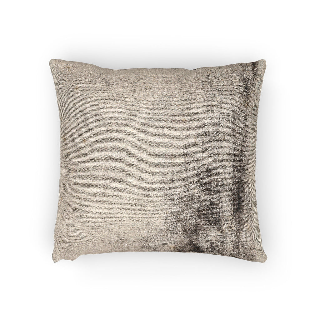 Rembrandt van Rijn - Landscape with a Cow Drinking | Woven Pillow