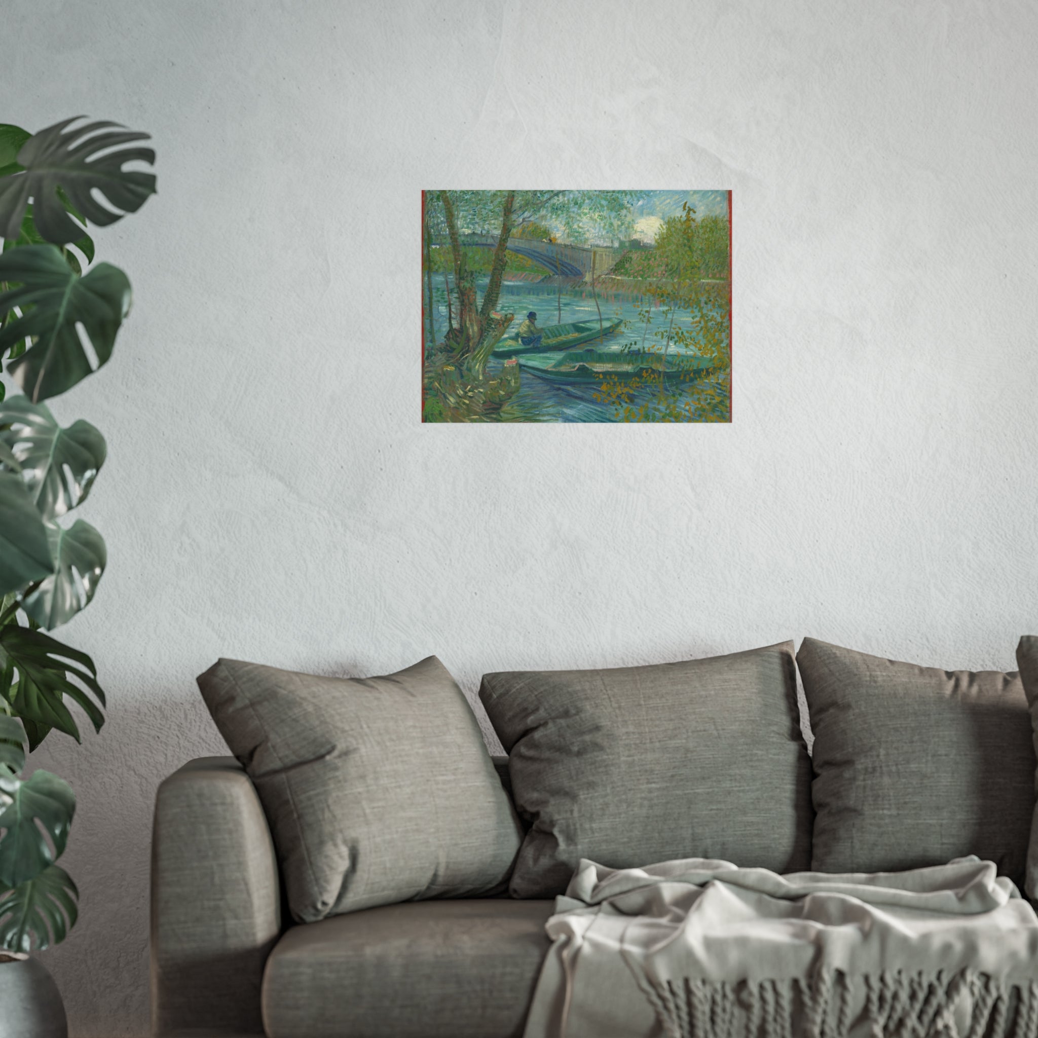 Vincent van Gogh - Fishing in Spring, the Pont de Clichy | Fine Art Poster