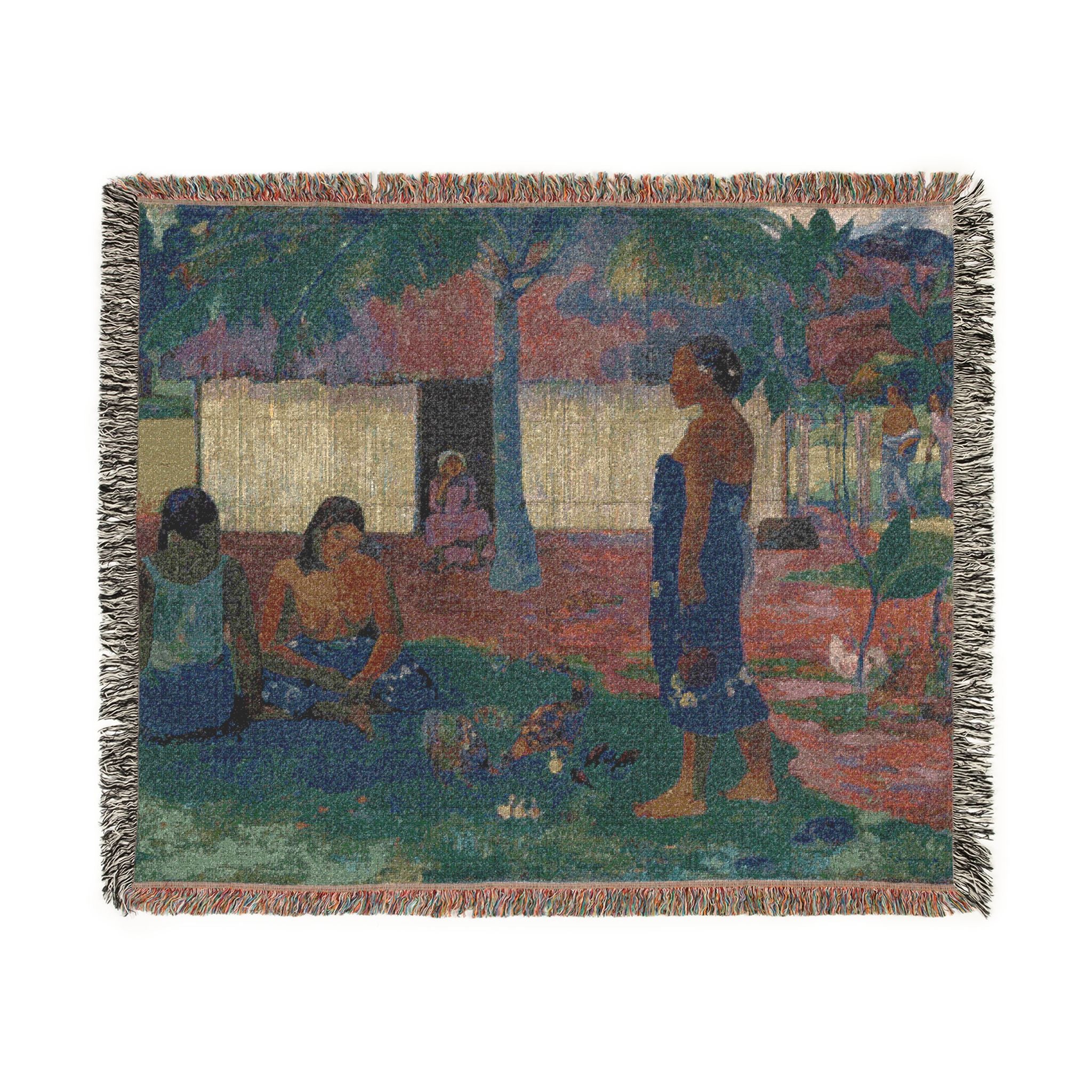 Why Are You Angry? Paul Gauguin Tapestry Blanket