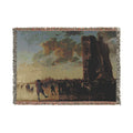 Schilderij, Aelbert Cuyp, met ruïne van Huis te Merwede (12091275046) | Woven Tapestry Blanket