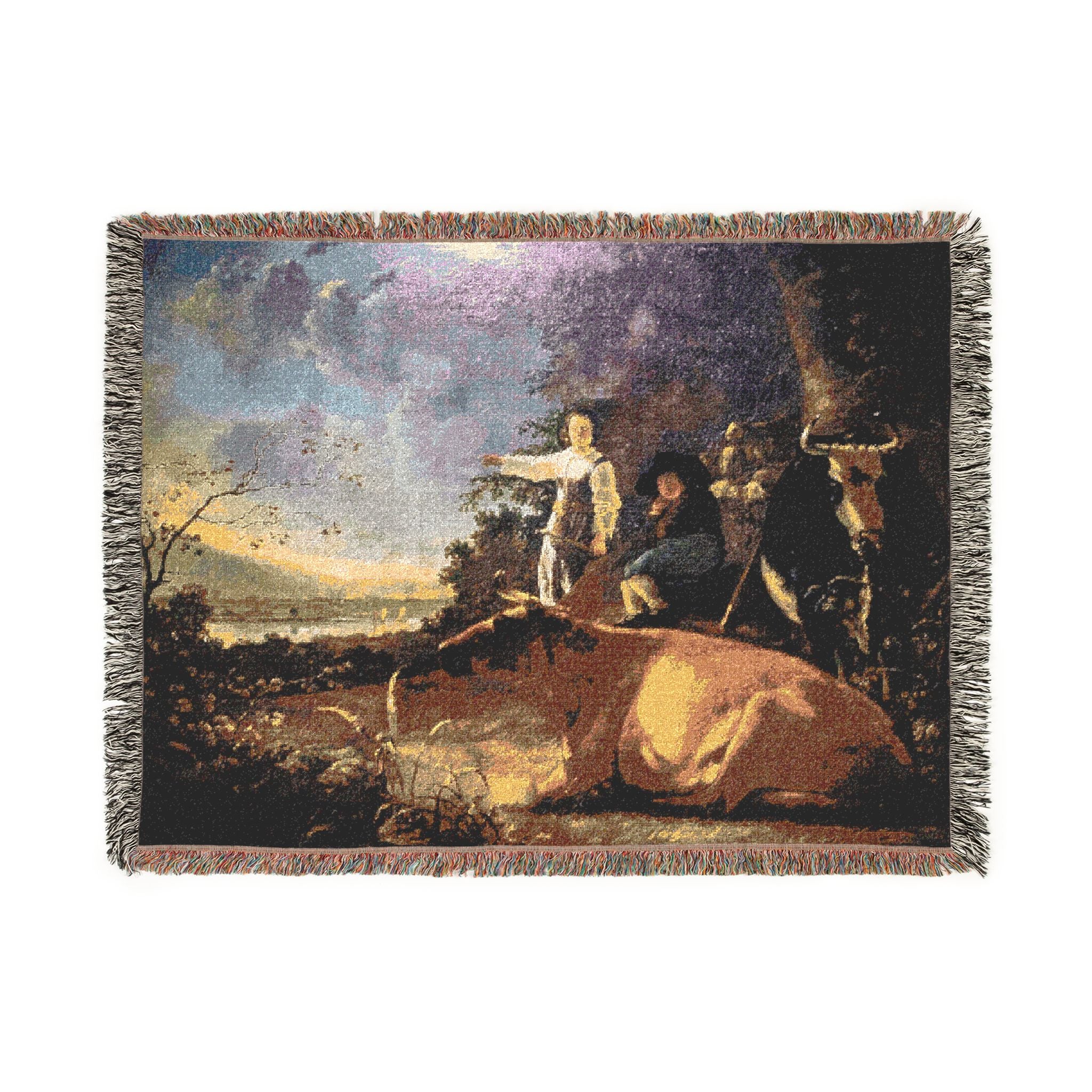 Aelbert Cuyp - Cattle with Shepherds | Woven Tapestry Blanket
