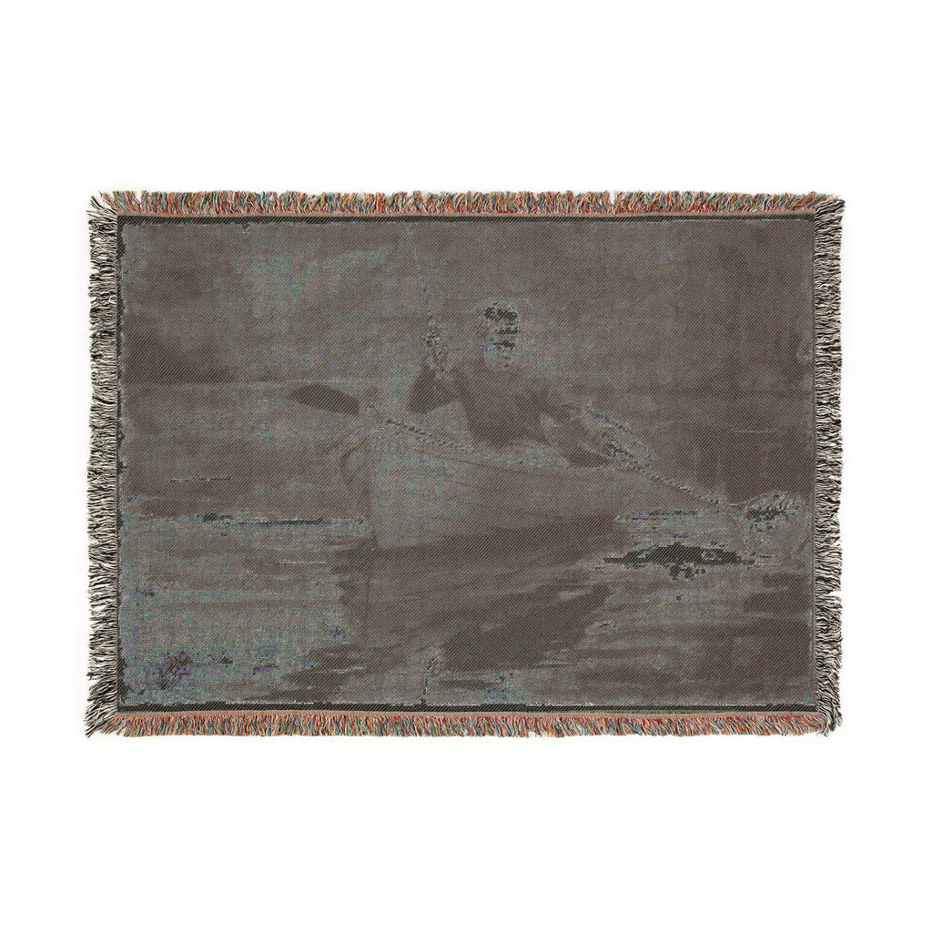 Winslow Homer - Netting the Fish | Woven Tapestry Blanket