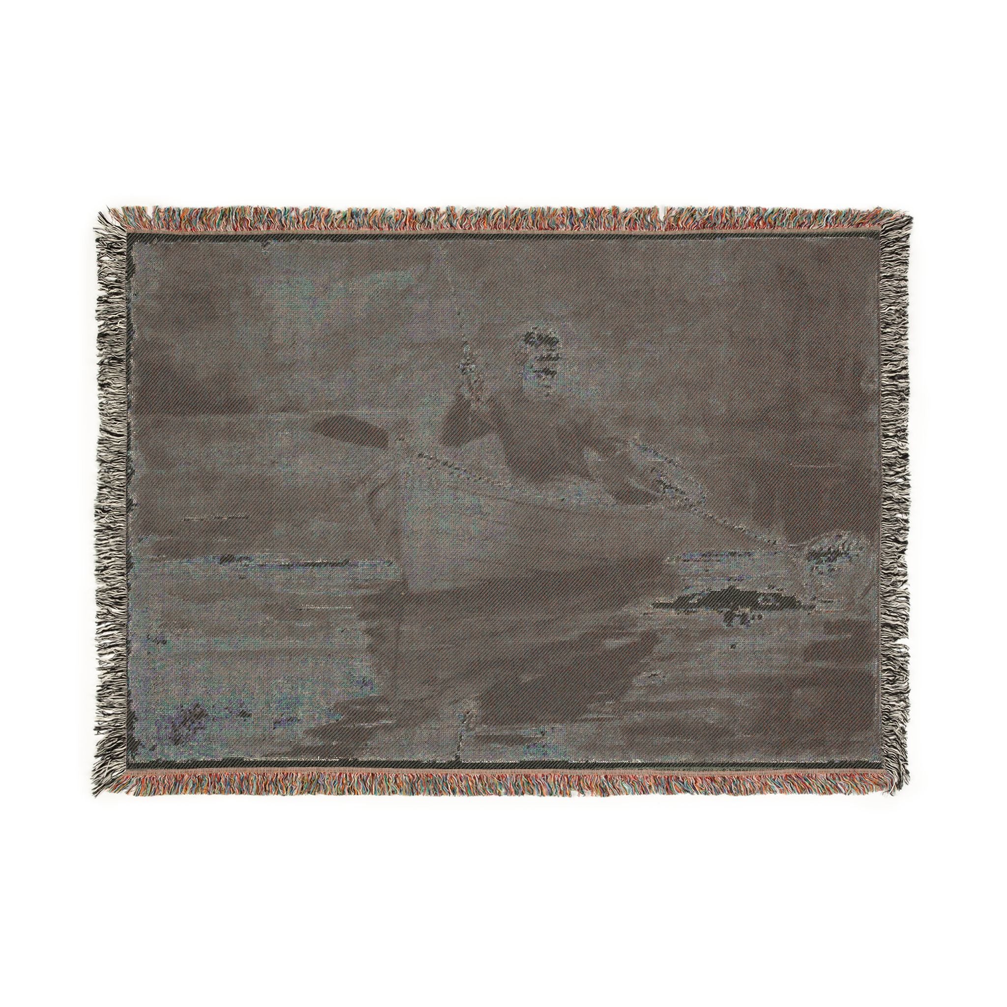 Winslow Homer - Netting the Fish | Woven Tapestry Blanket
