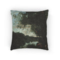 Jean Baptiste Camille Corot - Souvenir of the Environs of Lake Nemi | Woven Pillow