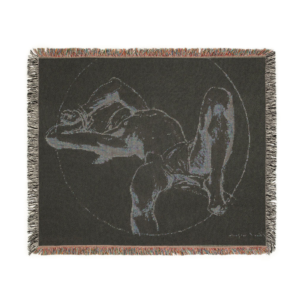 John Singer Sargent - Bound Man (recto); Sketch of Bound Man (verso) | Woven Tapestry Blanket