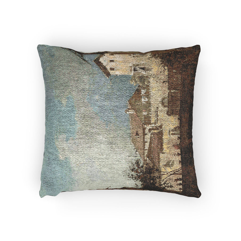 Follower of Canaletto - The Terrace | Woven Pillow