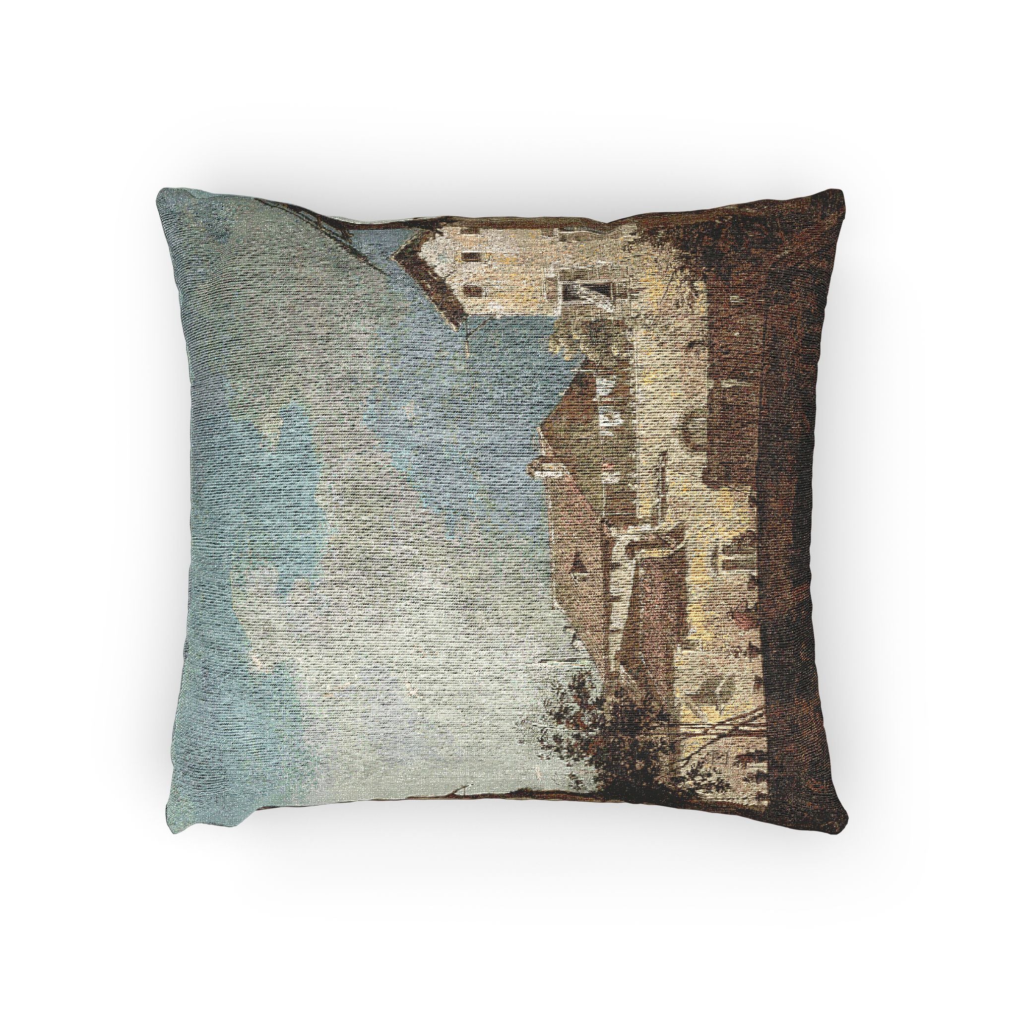 Follower of Canaletto - The Terrace | Woven Pillow