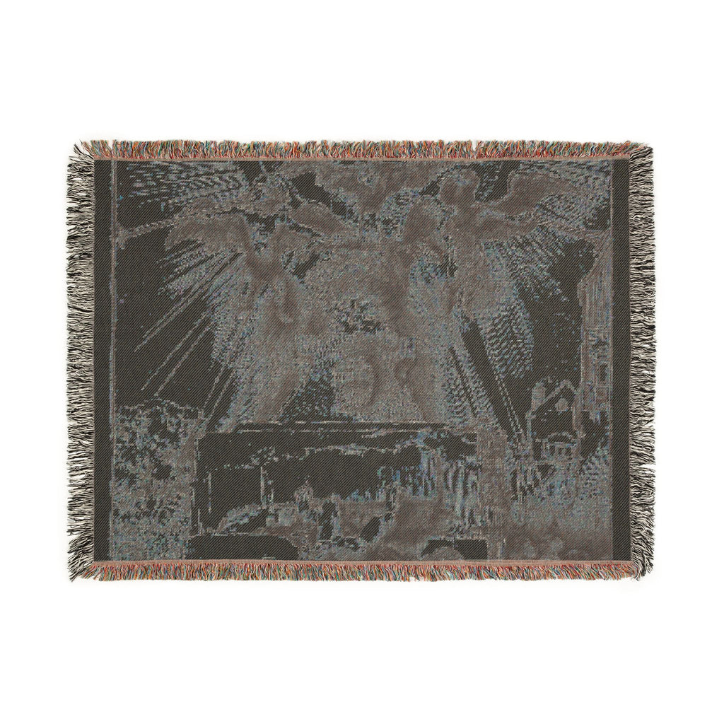 Rembrandt van Rijn - The Phoenix or The Statue Overthrown | Woven Tapestry Blanket