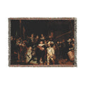 La ronda de noche, por Rembrandt van Rijn | Woven Tapestry Blanket