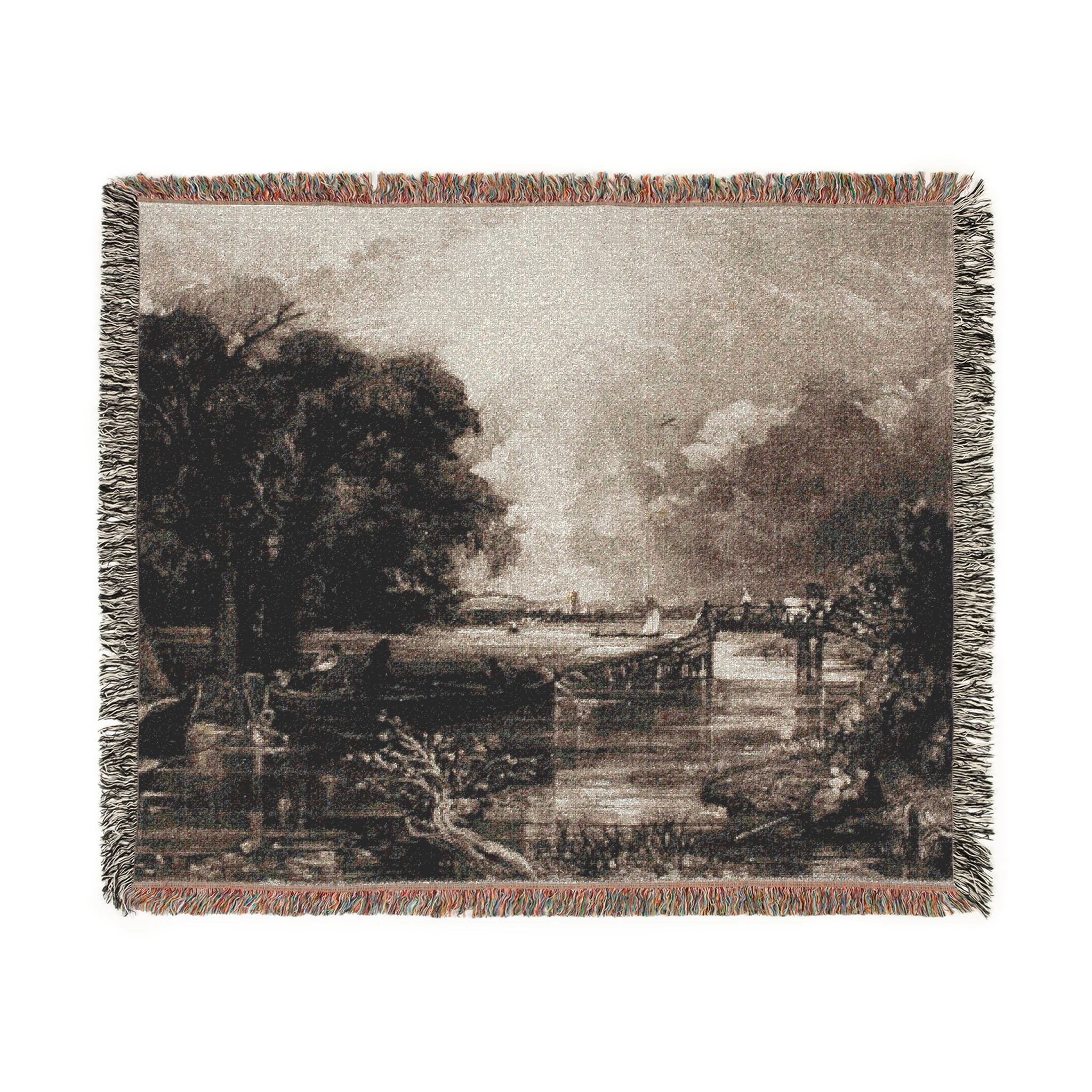 David Lucas - River Stour, Suffolk | Woven Tapestry Blanket