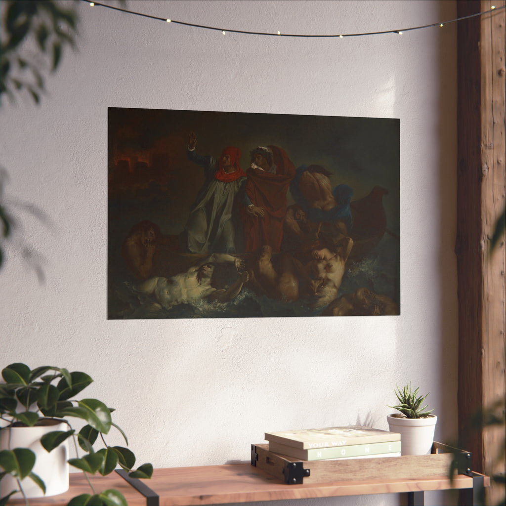 After Eugène Delacroix - Dante's Bark | Fine Art Poster