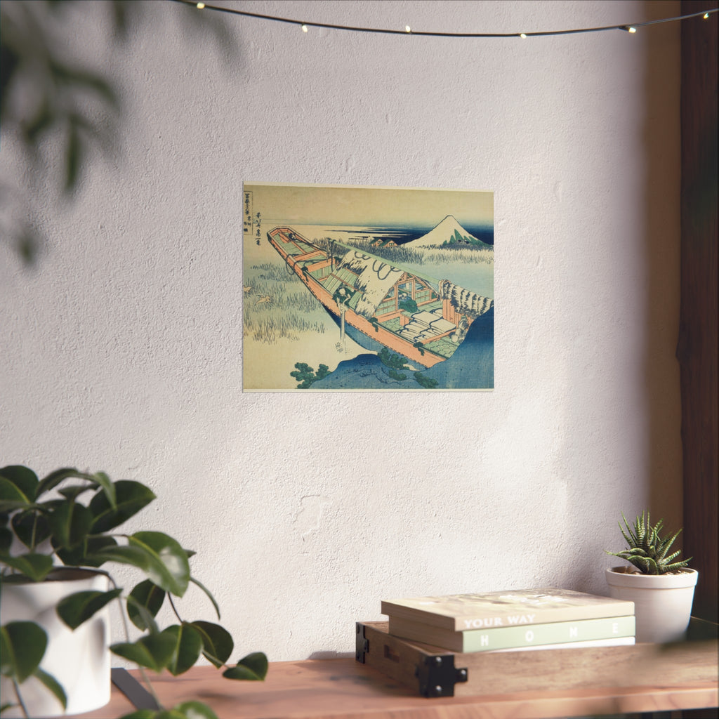 Katsushika Hokusai - Ushibori in Hitachi Province | Fine Art Poster