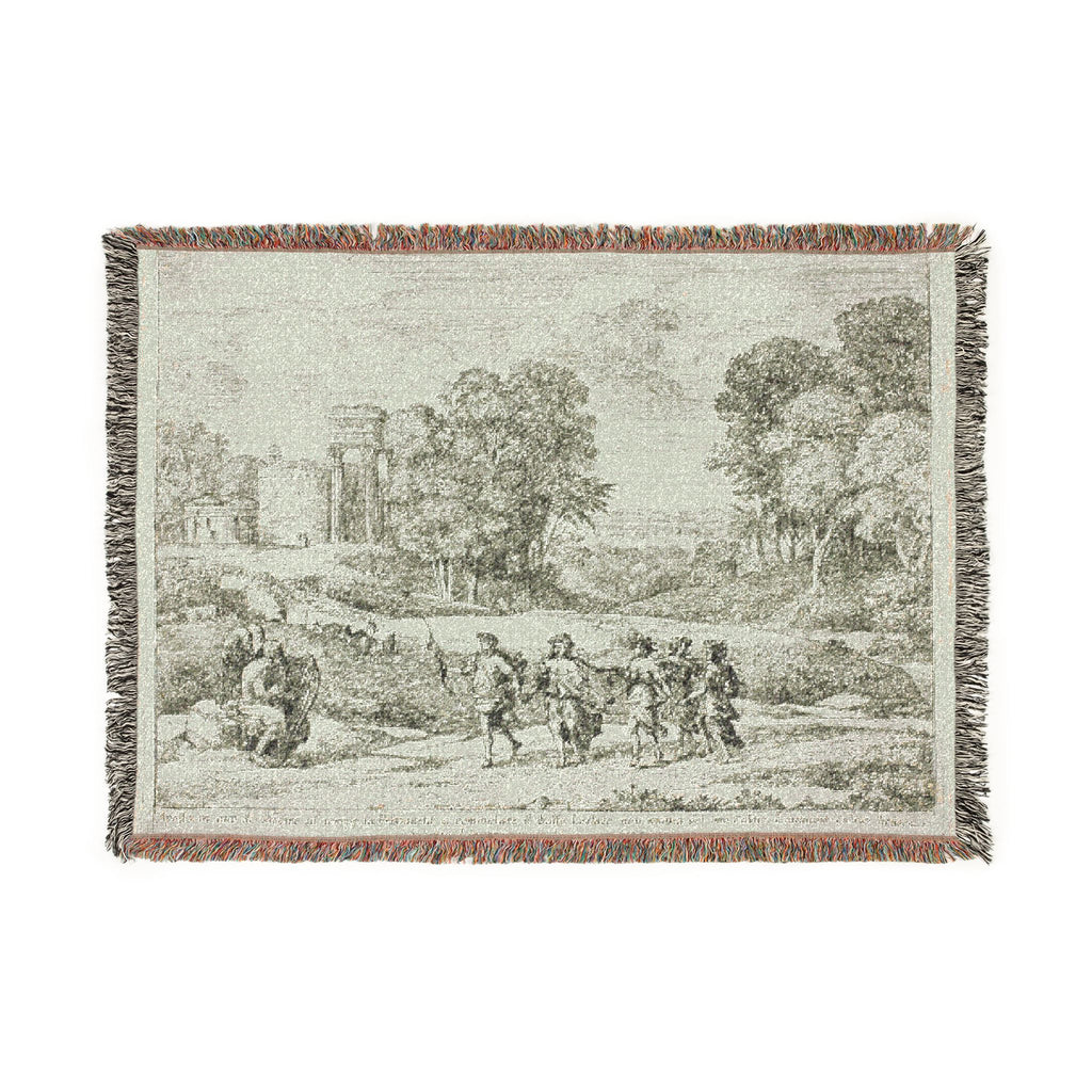 Claude Lorrain - Time, Apollo and the Seasons | Woven Tapestry Blanket