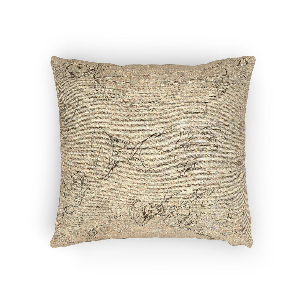 Eugène Delacroix - Sketches of Algerian Men | Woven Pillow