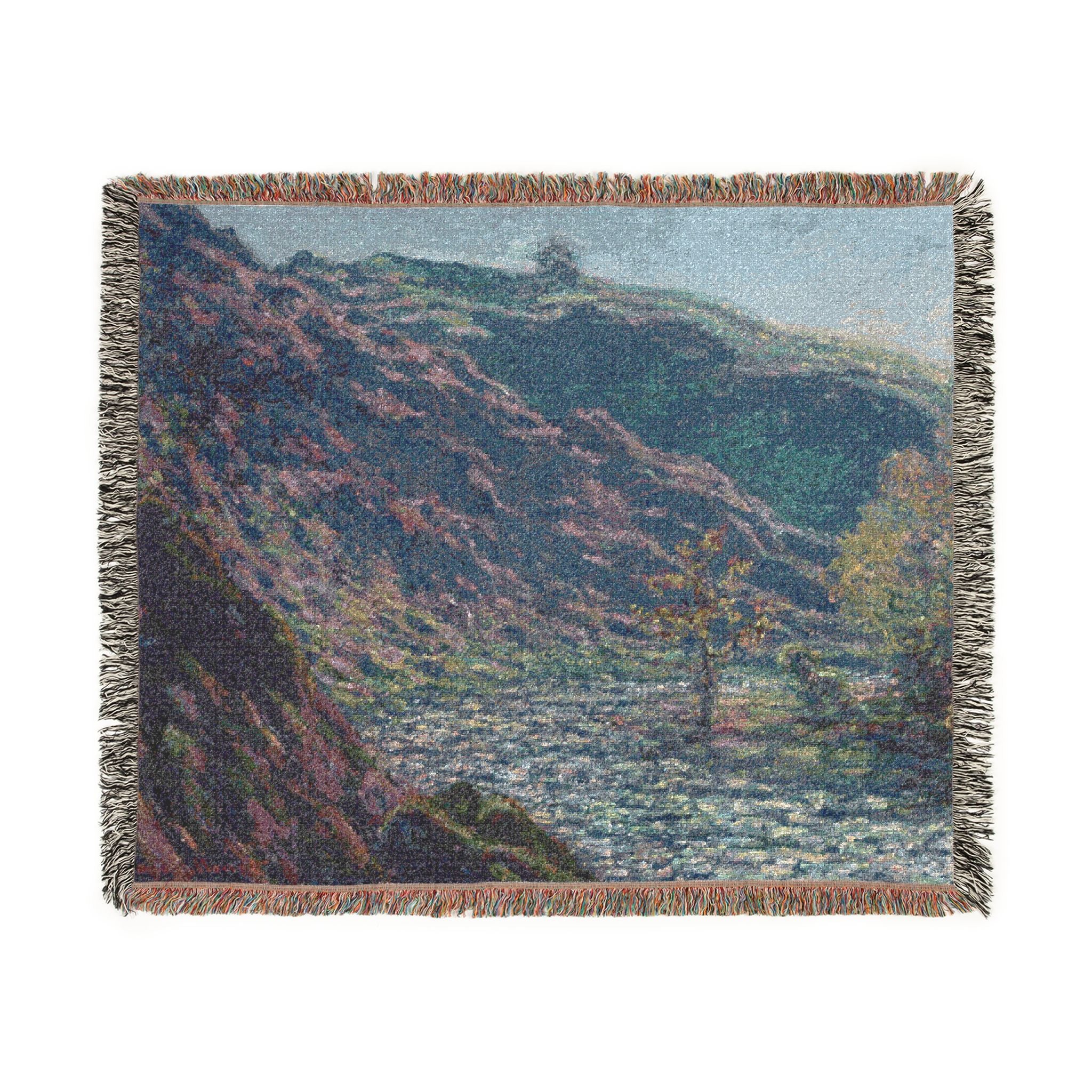 Claude Monet - The Petite Creuse River | Woven Tapestry Blanket