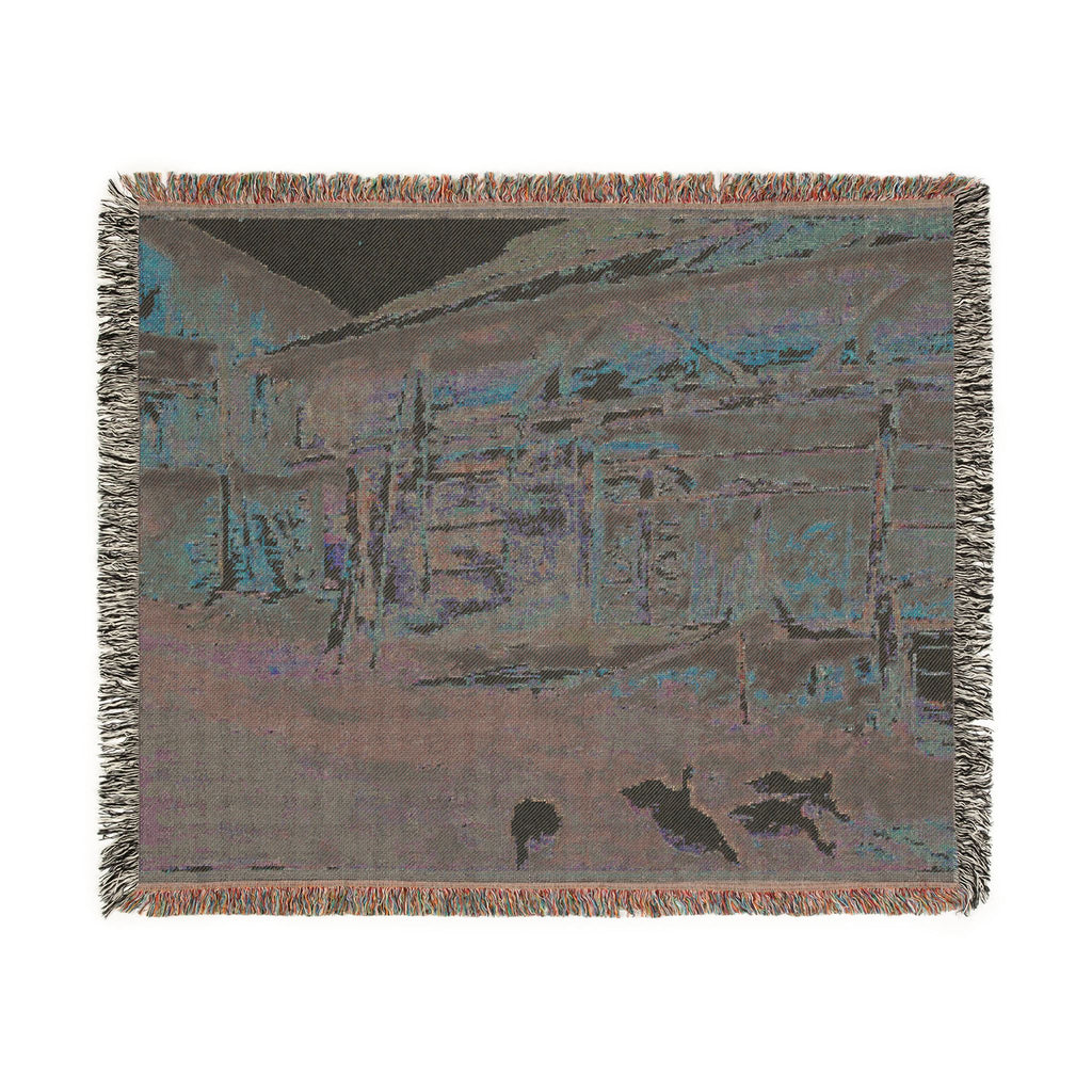 John Singer Sargent - Woodsheds, Tyrol | Woven Tapestry Blanket