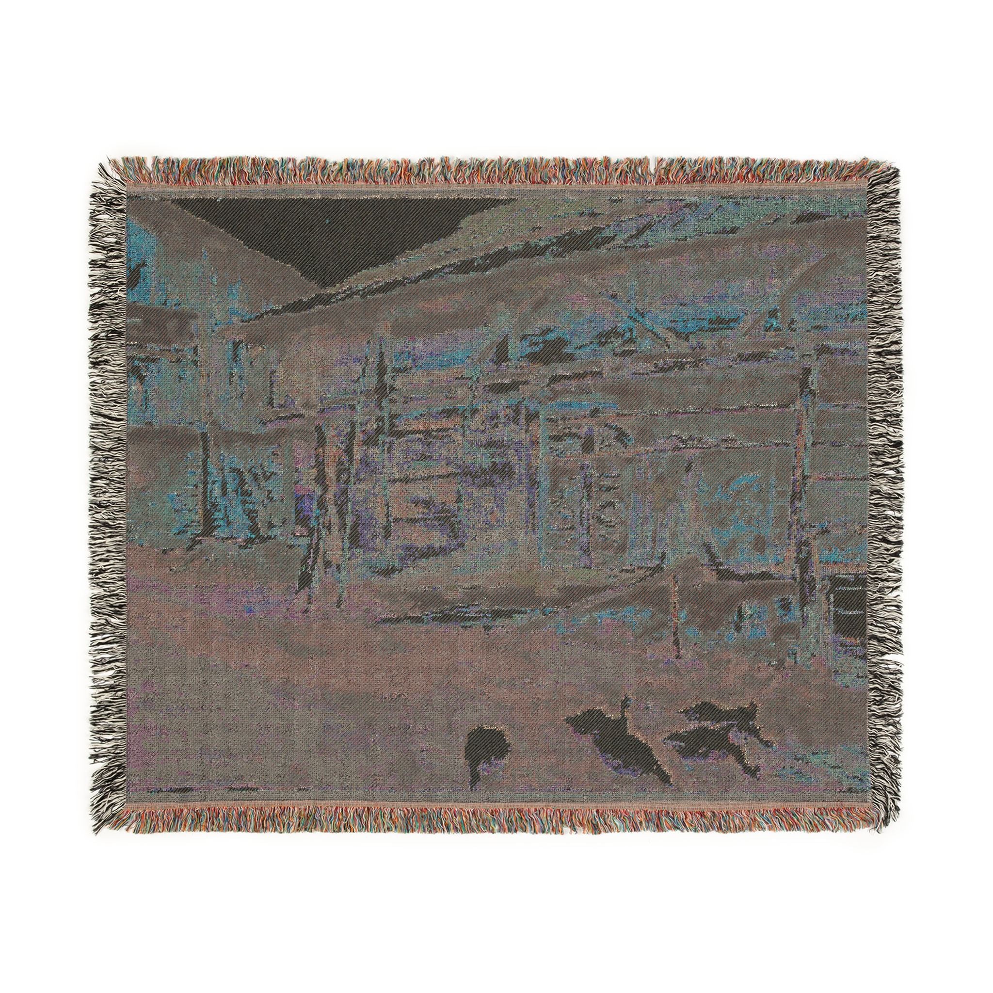 John Singer Sargent - Woodsheds, Tyrol | Woven Tapestry Blanket