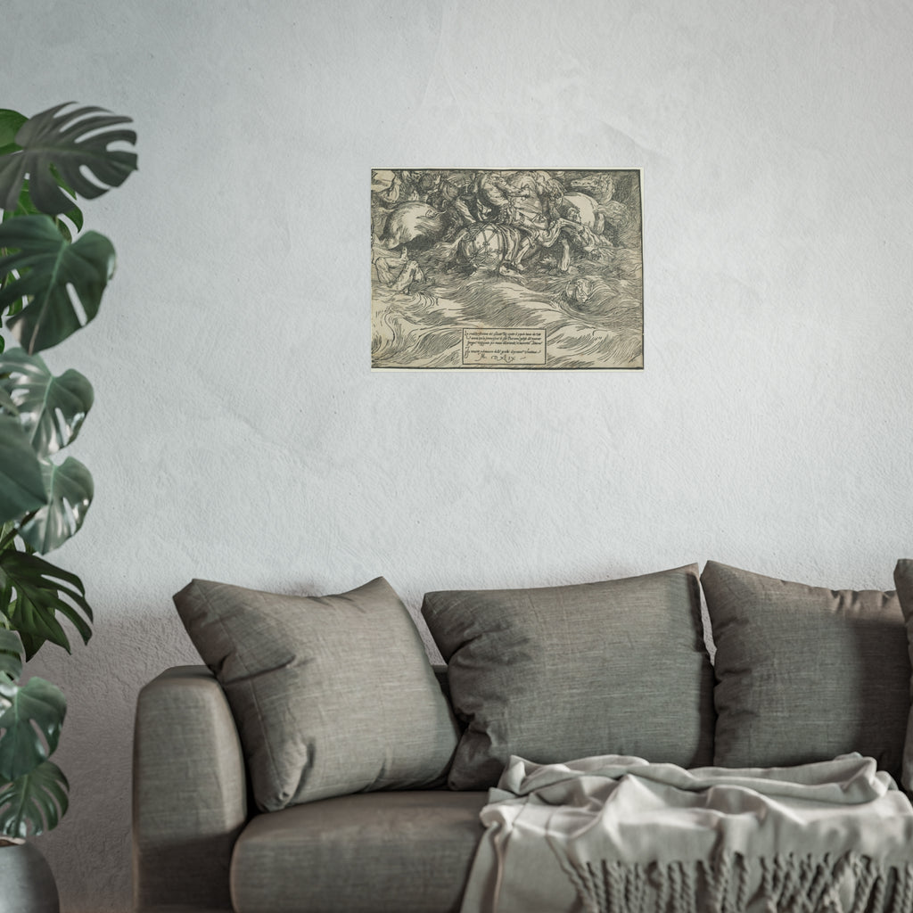 Titian - The Submersion of Pharaoh's Army in the Red Sea | Fine Art Poster