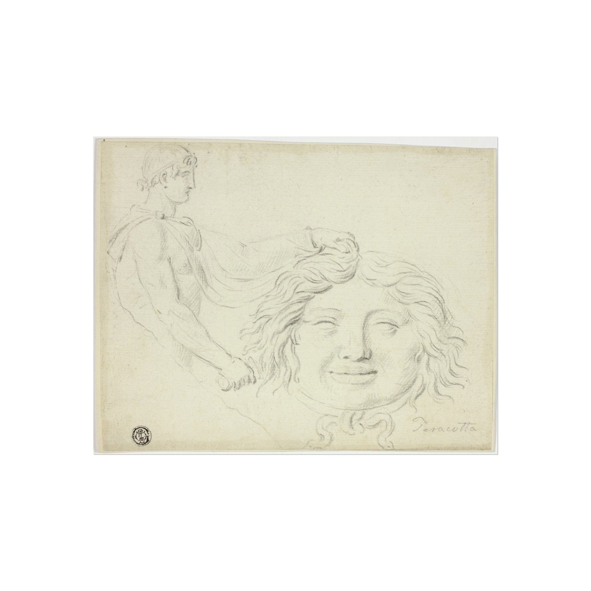 Style of Jacques Louis David - Perseus and the Gorgon's Head | Fine Art Poster