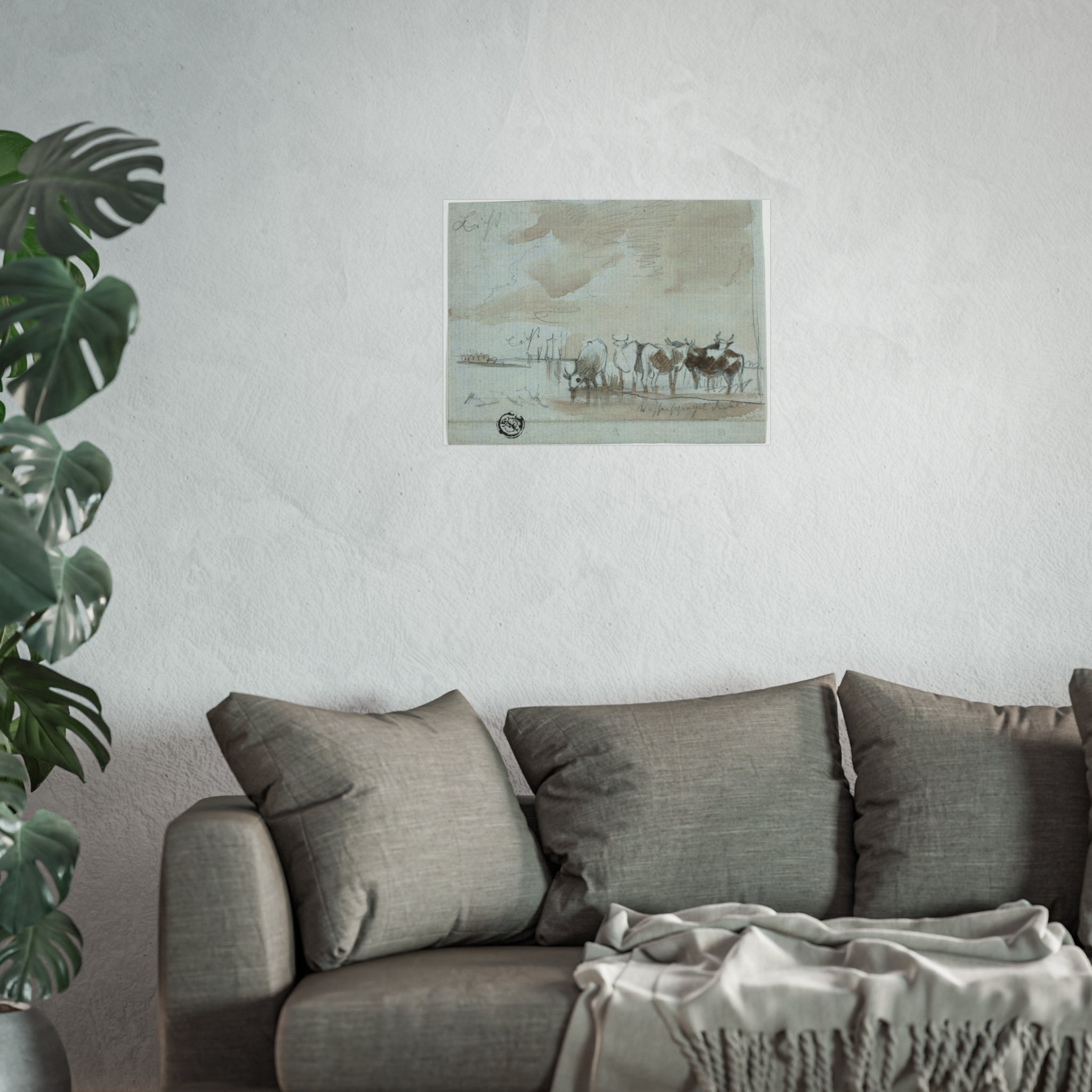 Aelbert Cuyp - Cattle in Water | Fine Art Poster
