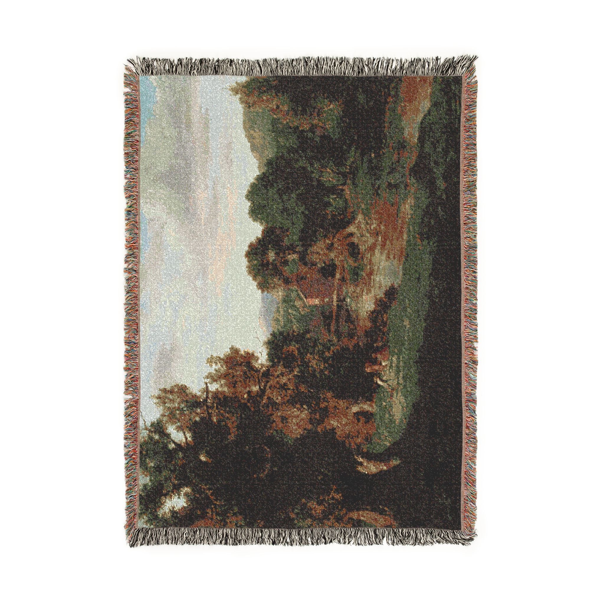 George Inness - The Old Mill | Woven Tapestry Blanket