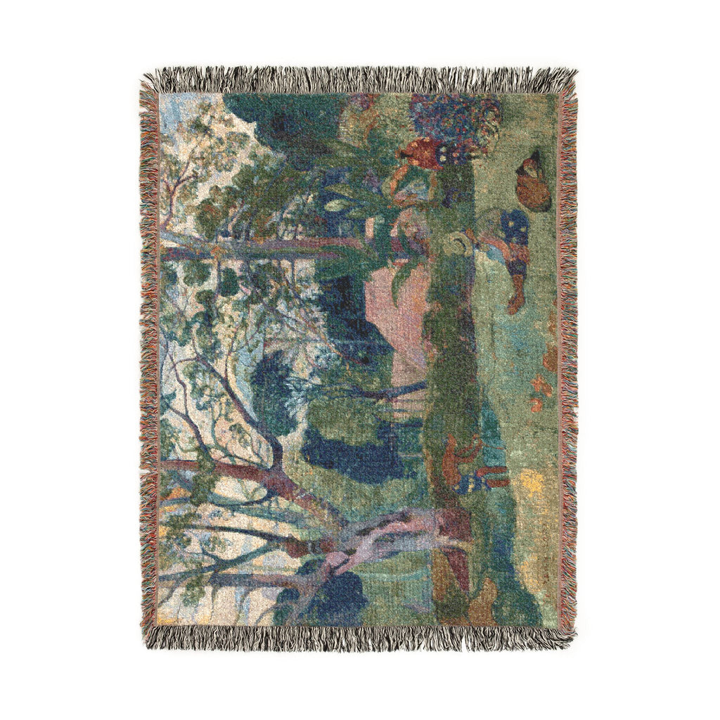 Paul Gauguin - Te raau rahi (The Big Tree) | Woven Tapestry Blanket