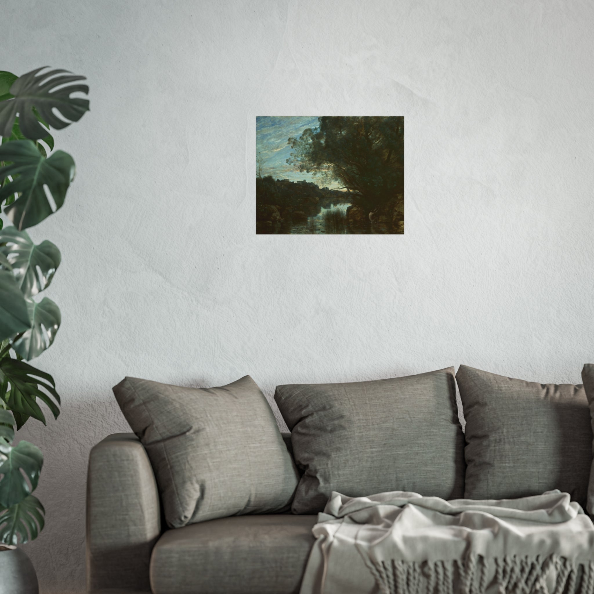 Jean Baptiste Camille Corot - Souvenir of the Environs of Lake Nemi | Fine Art Poster