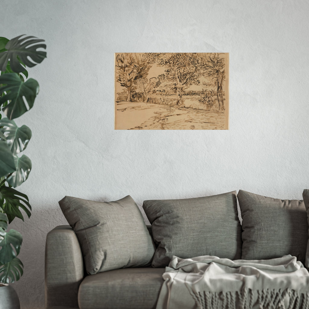 Vincent van Gogh - Landscape at Arles | Fine Art Poster