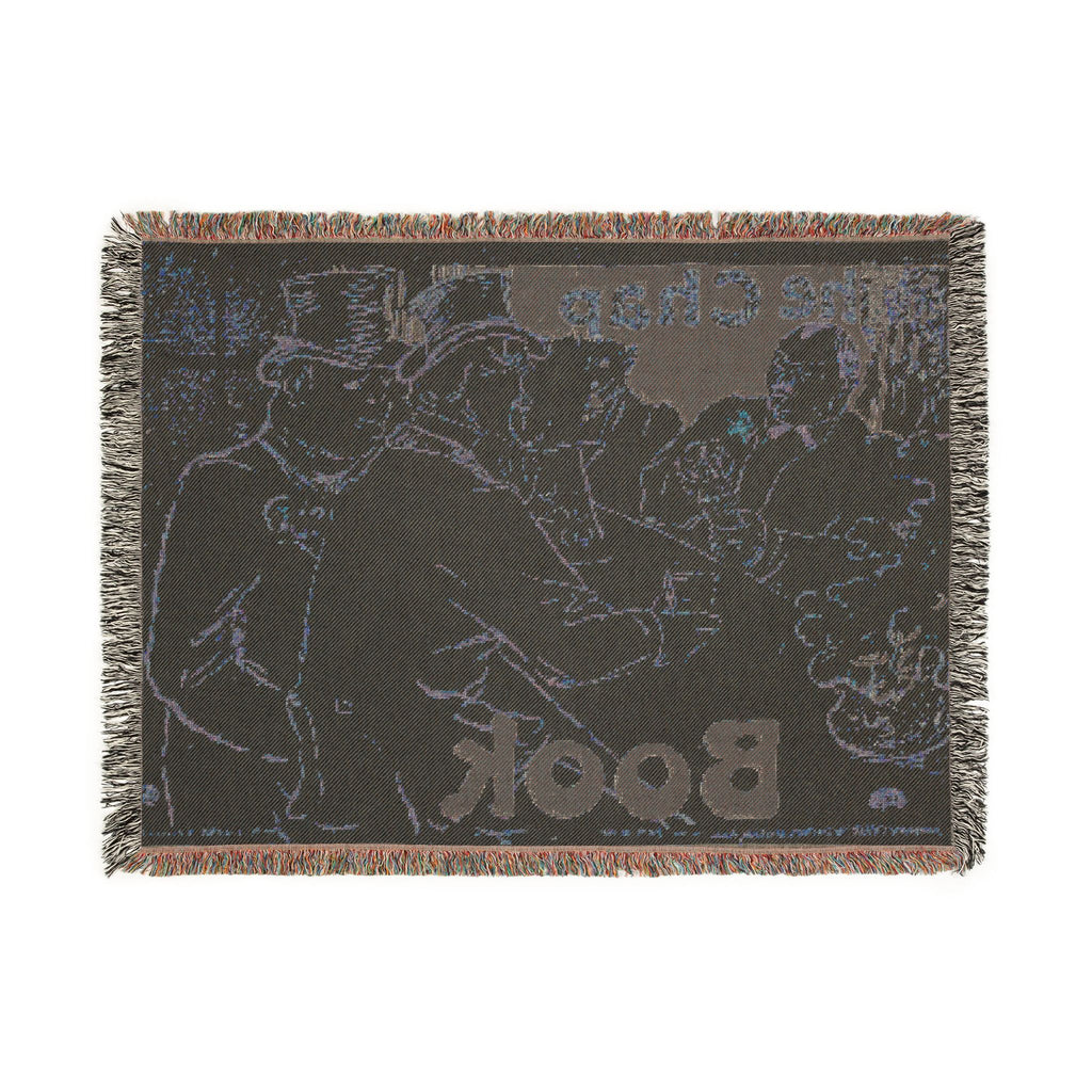 Henri de Toulouse-Lautrec - Irish and American Bar, Rue Royale—The Chap Book | Woven Tapestry Blanket