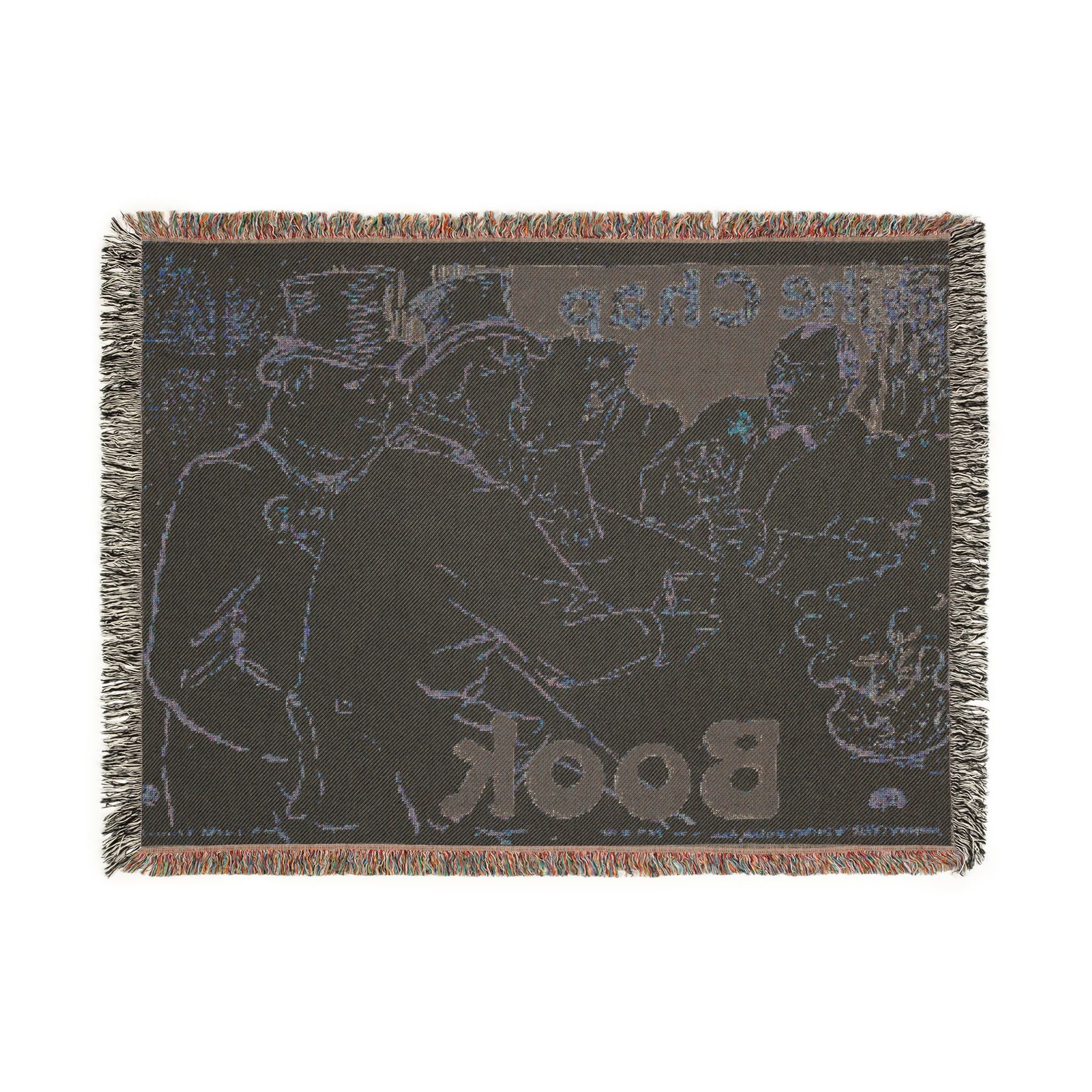 Henri de Toulouse-Lautrec - Irish and American Bar, Rue Royale—The Chap Book | Woven Tapestry Blanket