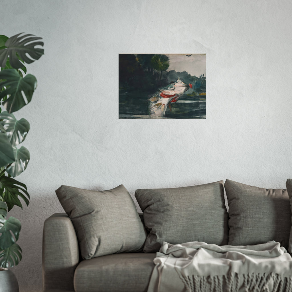 Winslow Homer - Life-Size Black Bass | Fine Art Poster